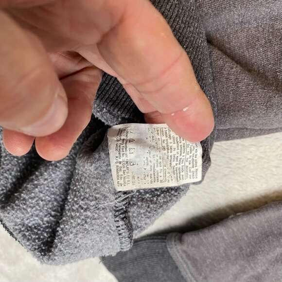 Champion Mens Sweatshirt Size L Gray Long Sleeve Crewneck Cotton Blend - Picture 8 of 11